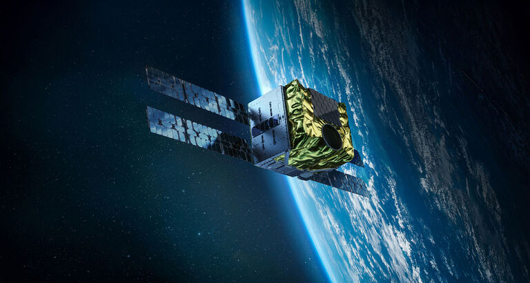 Satellit i kredsløb om jorden